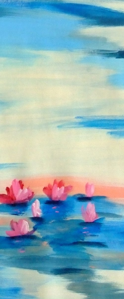 Peaceful Pond Lilies by Marina Krylova