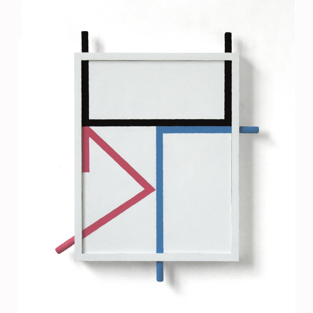 Geometric Abstract Acrylic Painting By Martin Singer, 12 X 14", 3T2C-20, Original Artwork