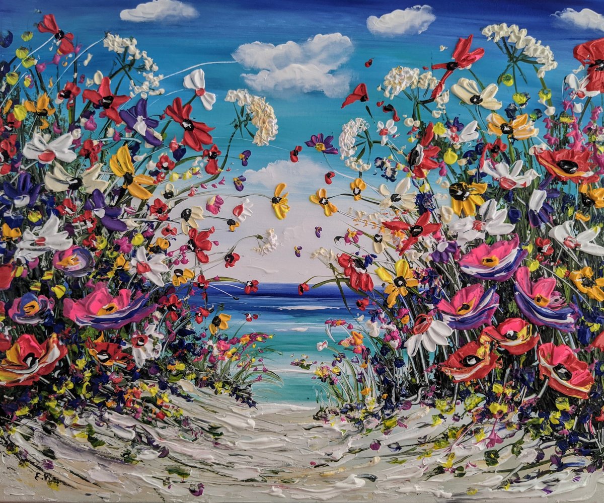 Coastal flowers by Evelina Vine