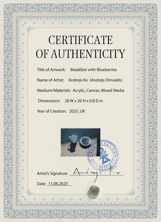 Breakfast with Blueberries