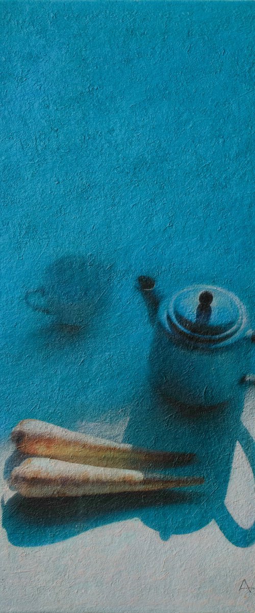 The Teapot, the Mug & Parsnips by Andrejs Ko