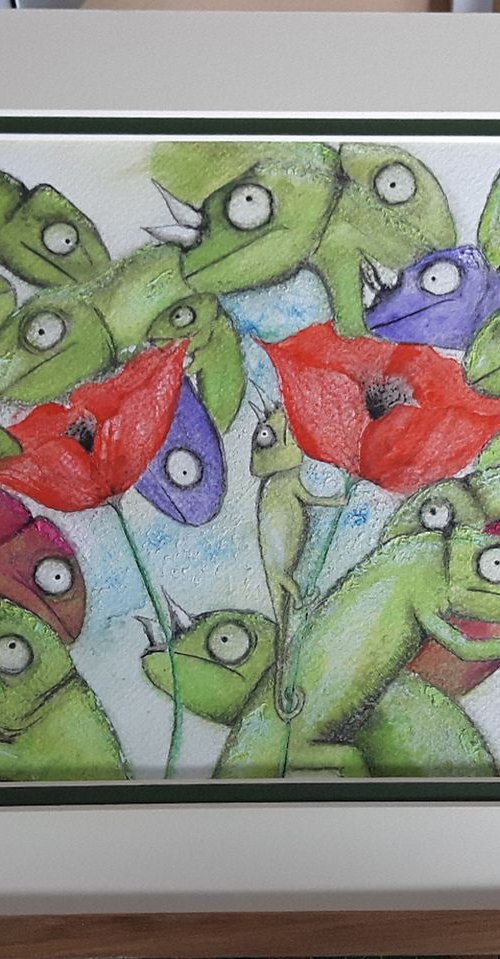 Chameleons and Poppies by Maria Forrester