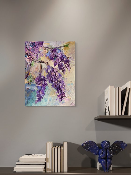 Wisteria Blossoms – Textured Floral