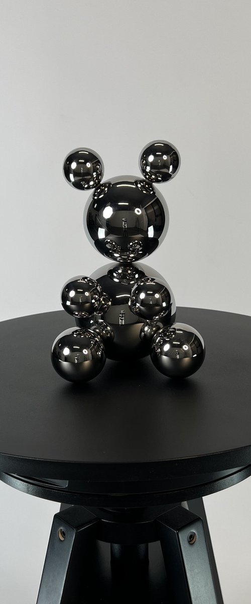 Small Steel Bear 'Thomas' by Iryna Antoniuk