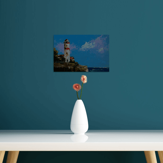 Lighthouse on cliff