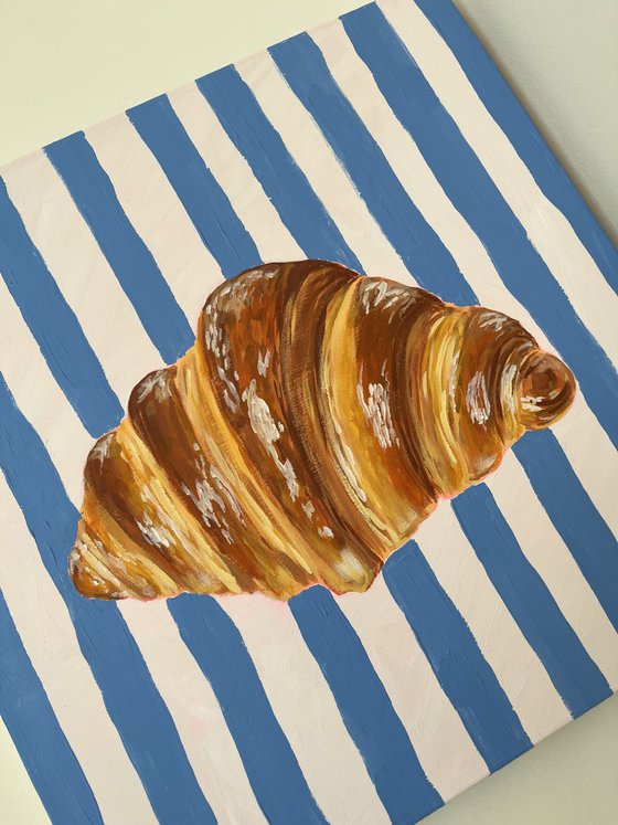 Vintage Striped Croissant