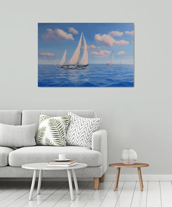 Seascape with Sailboats 27