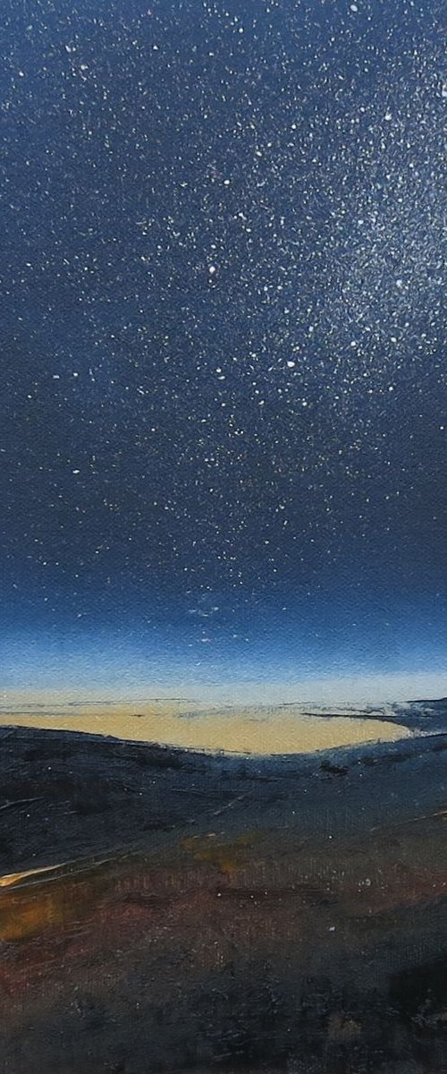 Starry Night over the Brecon Beacons (sold) by Howard Sills