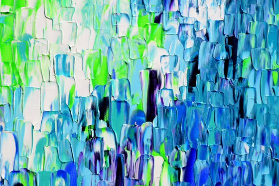 Relief Blue 36 - Large Abstract Ocean - Sea