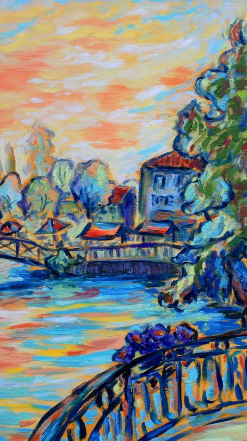 Sunset on the Sorgue by Alison Stevenson