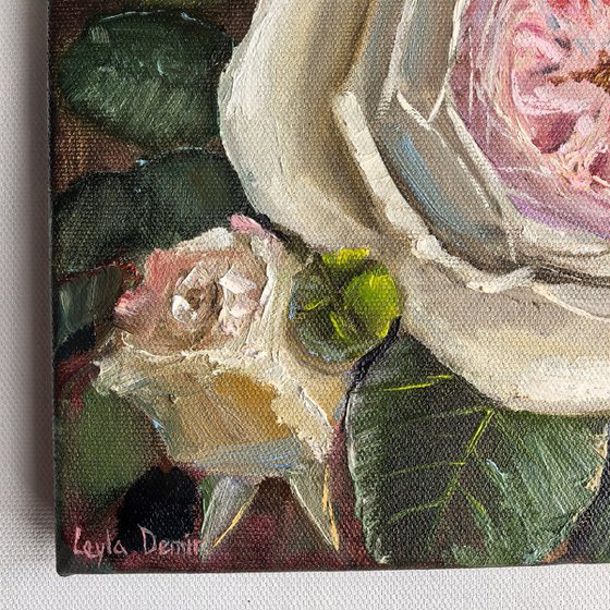 Pink roses still life