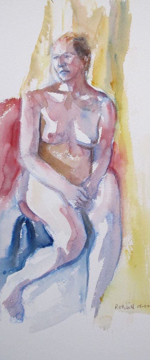 Seated female nude by Rory O’Neill