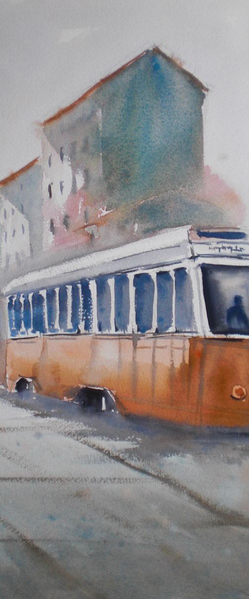 tram in Milan 2 by Giorgio Gosti