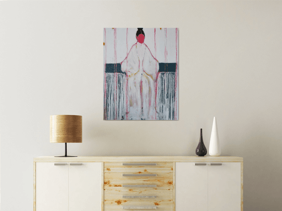 White Abstract figure