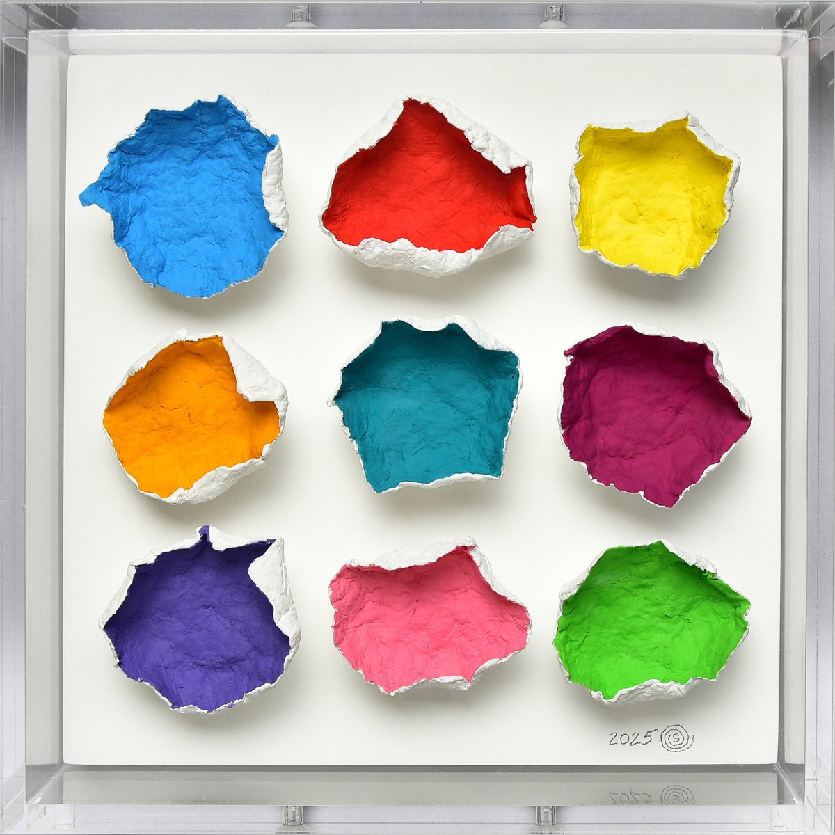 Organic Abstract Sculpture By Olga Skorokhod, 7 X 7", Bloom #17, Original Artwork