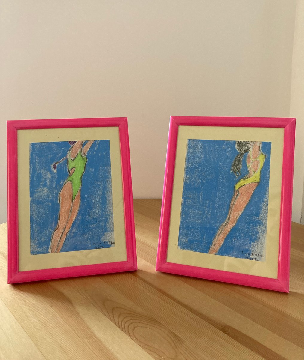 Bathers4 & Bathers2. Set of 2 by Anja Rudko