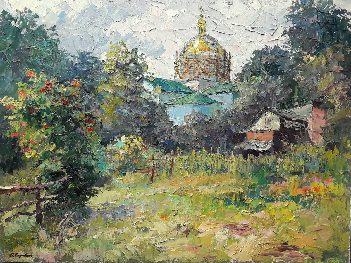 Oil painting Temple updates nSerb201 by Boris Serdyuk