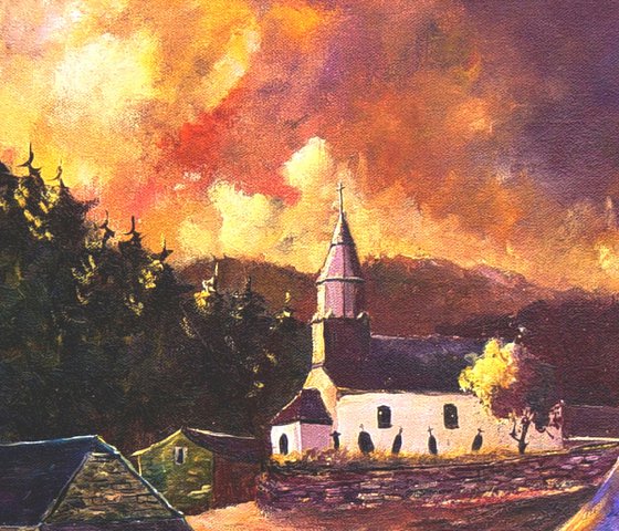 An old village in autumn