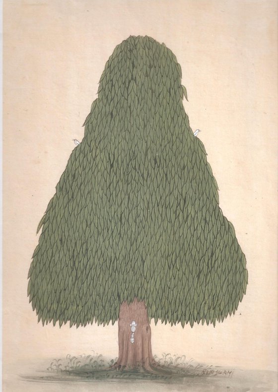 Royal Ashoka Tree | Original Miniature Art