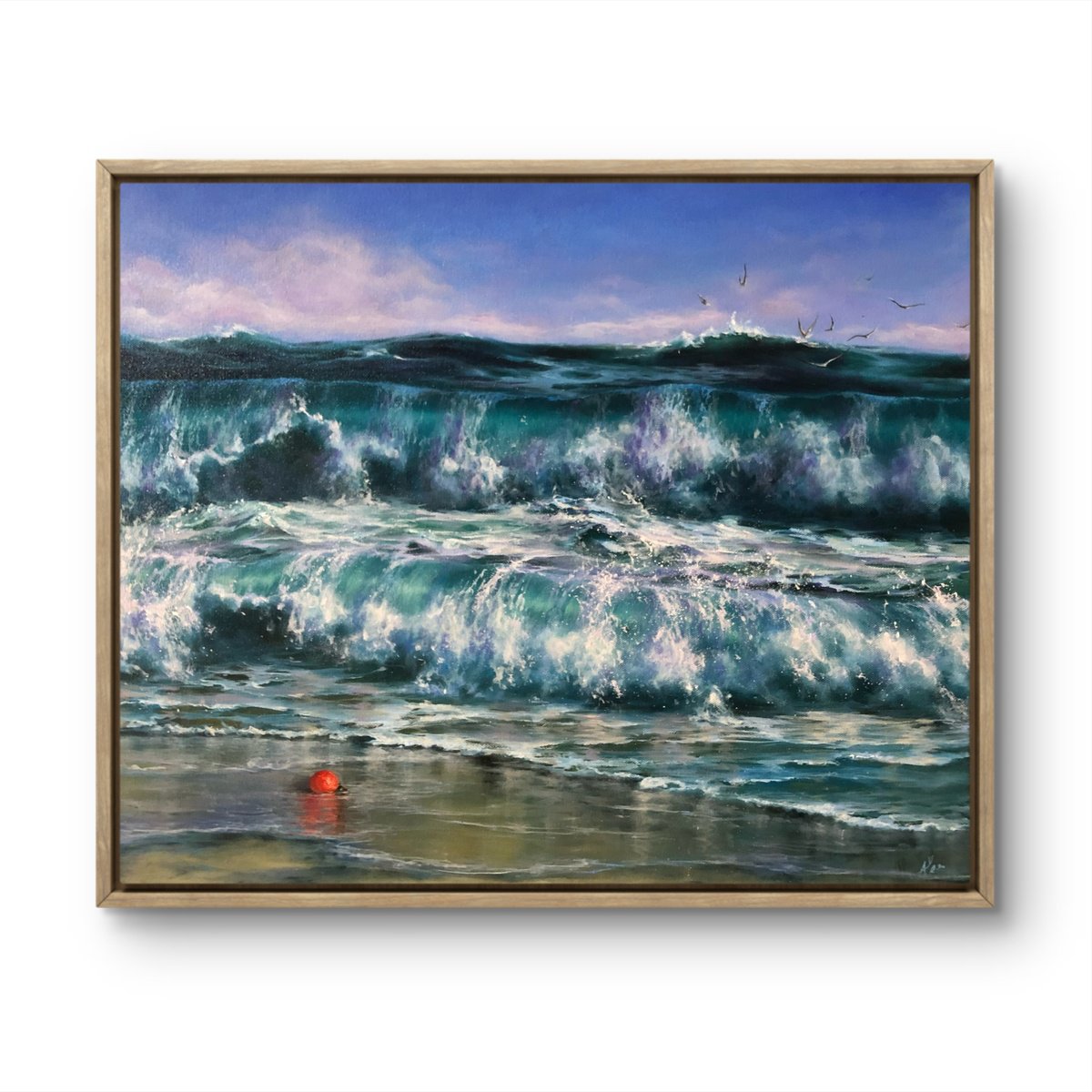 Photorealistic Landscape Oil Painting By Alesia Yeremeyeva, 24 X 20, The Gift, Original Artwork