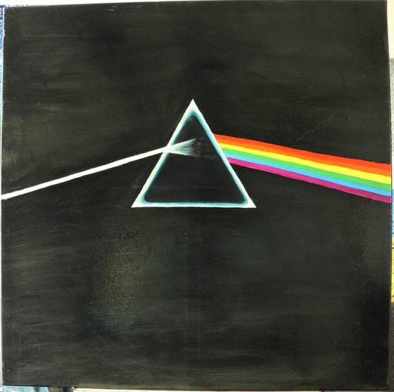 The Dark Side of the Moon - Album Cover oilpainting