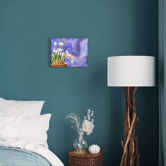 Aqua: Crocuses Before Spring