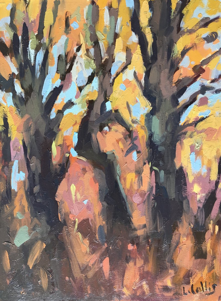 Three Autumnal Trees by Louise Collis
