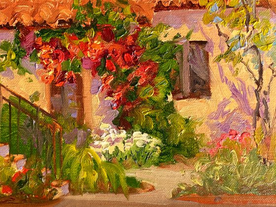 House With Bougainvillea