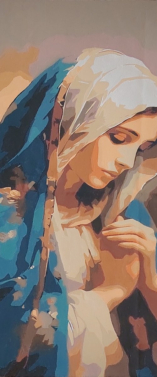 Mary Cloaked in grace by Art D'Mor