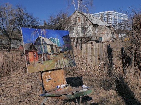 Yard near Stryzhen