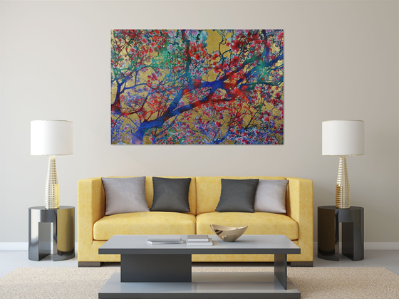 Bright golden magnolia