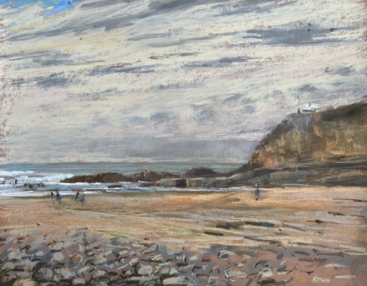 Surf school at Bude by Louise Gillard