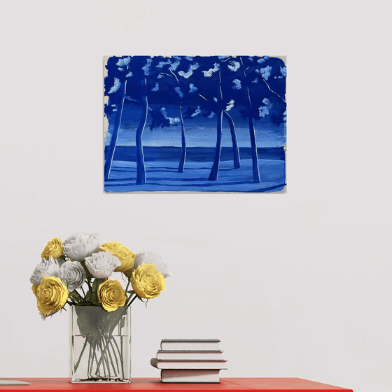 Cap Coz gouache ultramarine