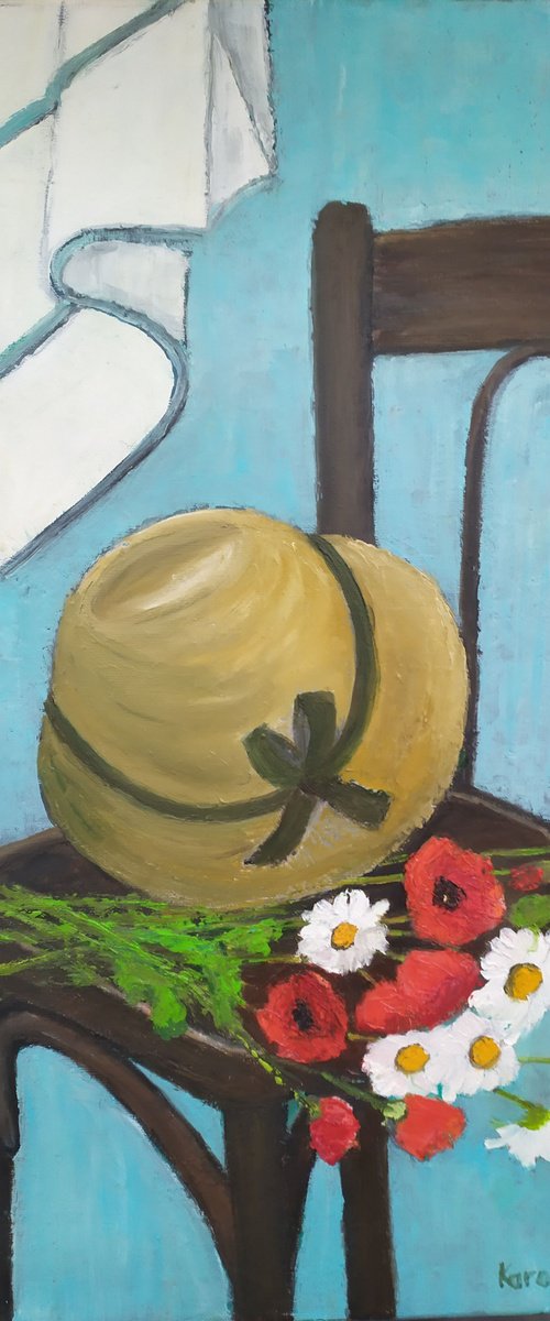 Still life with poppies by Maria Karalyos