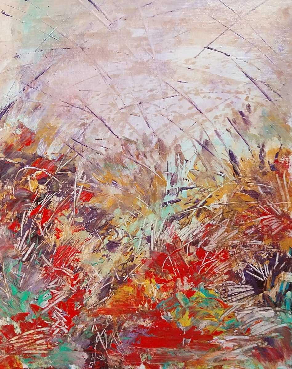 Acrylic Painting , Thicket By Sol Michiels, 16 X 20, Artwork For Sale On Artfinder