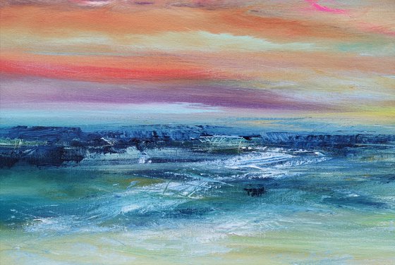 "Life's Blessings" - Cornish Seascape, Art, Skyscape