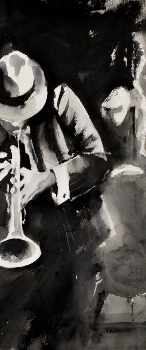 Trumpet player by Flavio Furlan