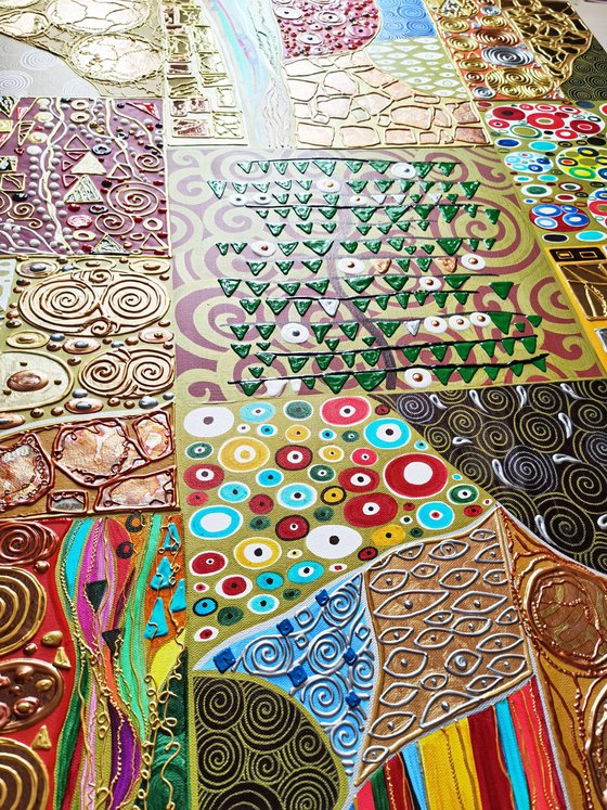 Tree of Life. Klimt abstract