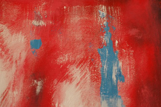 Abstract In Red Diptych