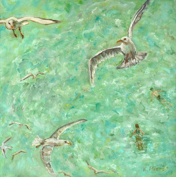 Seagulls and Swimmers