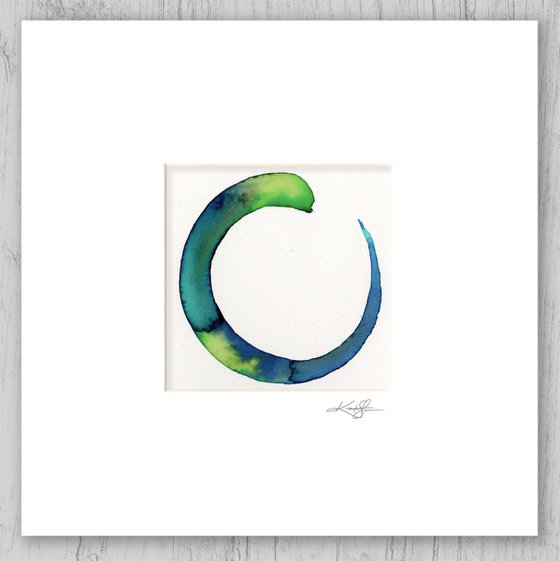 Enso Serenity 100 - Abstract Zen Circle Painting by Kathy Morton Stanion