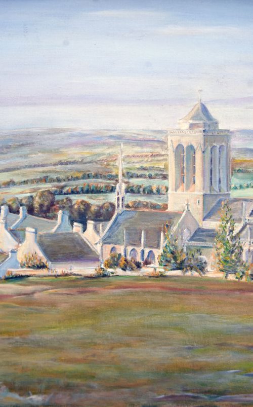 Locronan Brittany - My Early stage in painting 3343 by GOUYETTE jean-michel