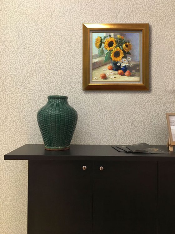 Still Life with Sunflowers (framed)