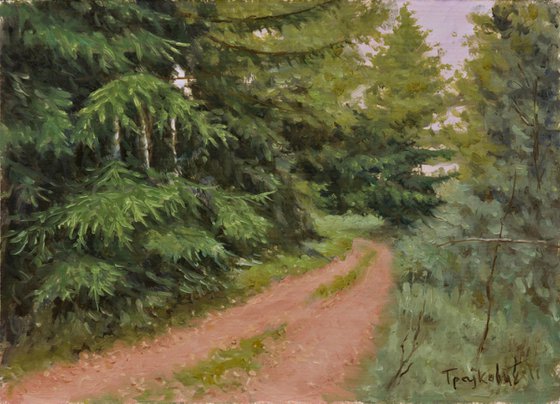 Road Through the Pine Forest