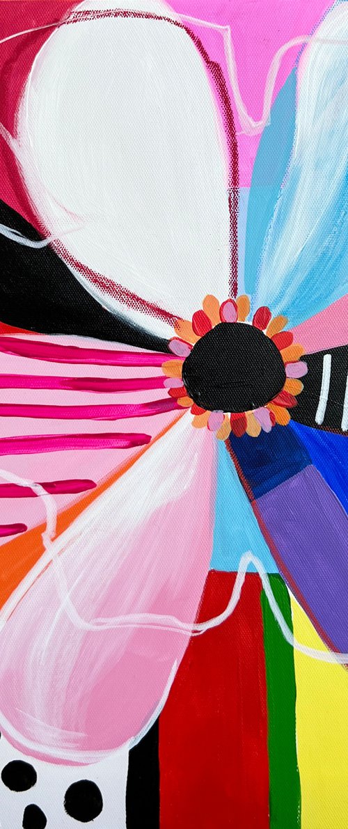 Colorful Abstract Flower by Sasha Robinson