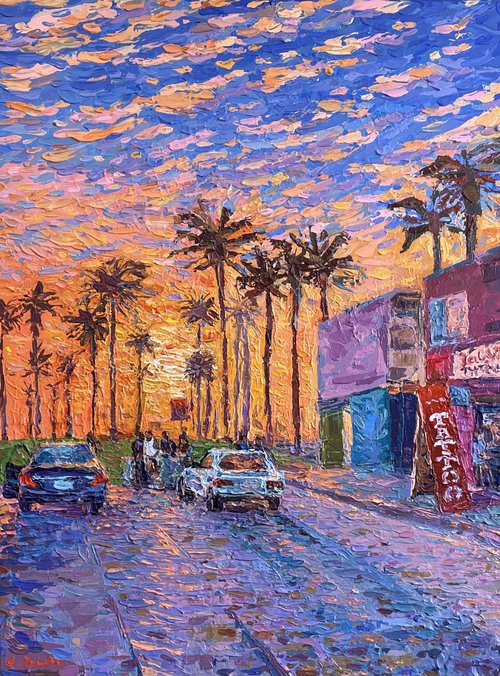 Venice Beach Sunset, Los Angeles, California by Adriana Dziuba