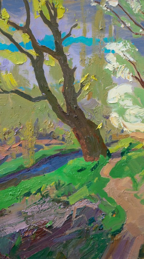 Trees near Strizhen River by Victor Onyshchenko