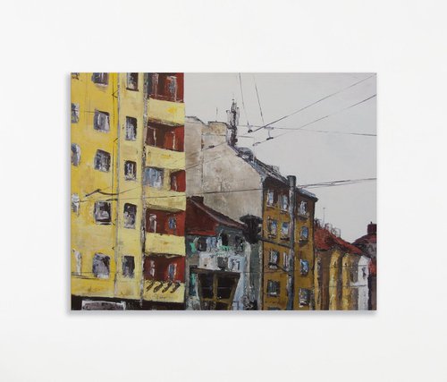“Bul. Vasil Levski & Count Ignatiev Street“ - 65x80cm - Artwork by Georgi Nikov