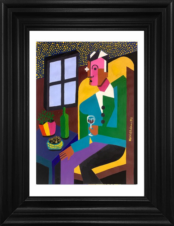 Man with a Glass of Wine