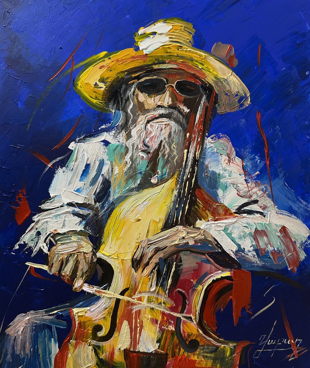 Jazzman By Vahe Bagumyan, 20 X 24, Artwork For Sale On Artfinder